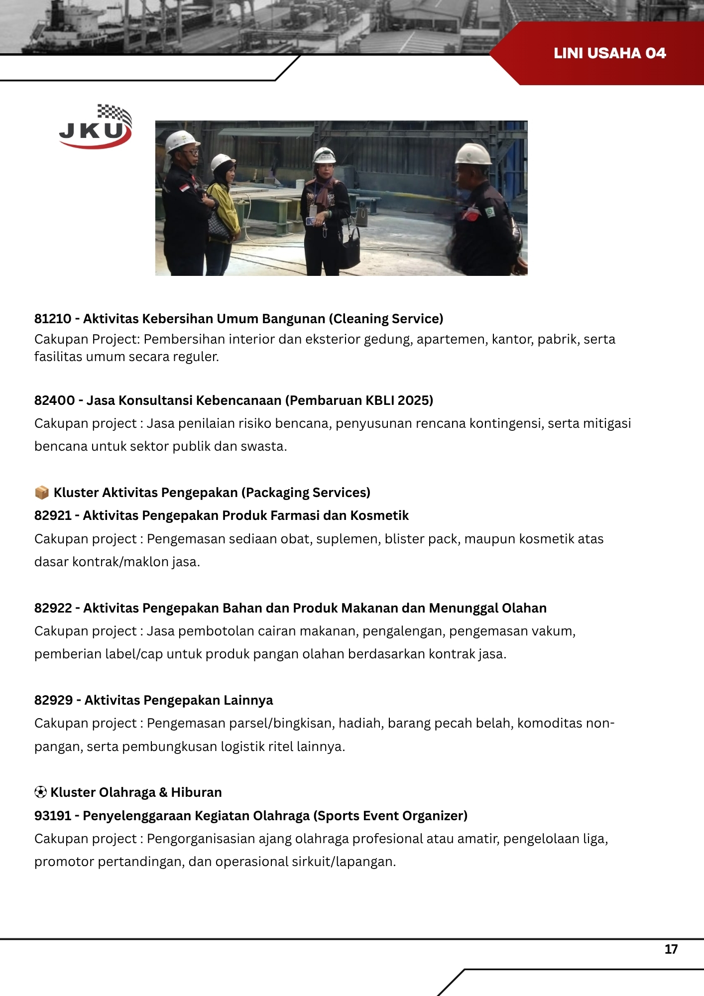 Jasa Logsitik & Event PT Jagur Karya Utama