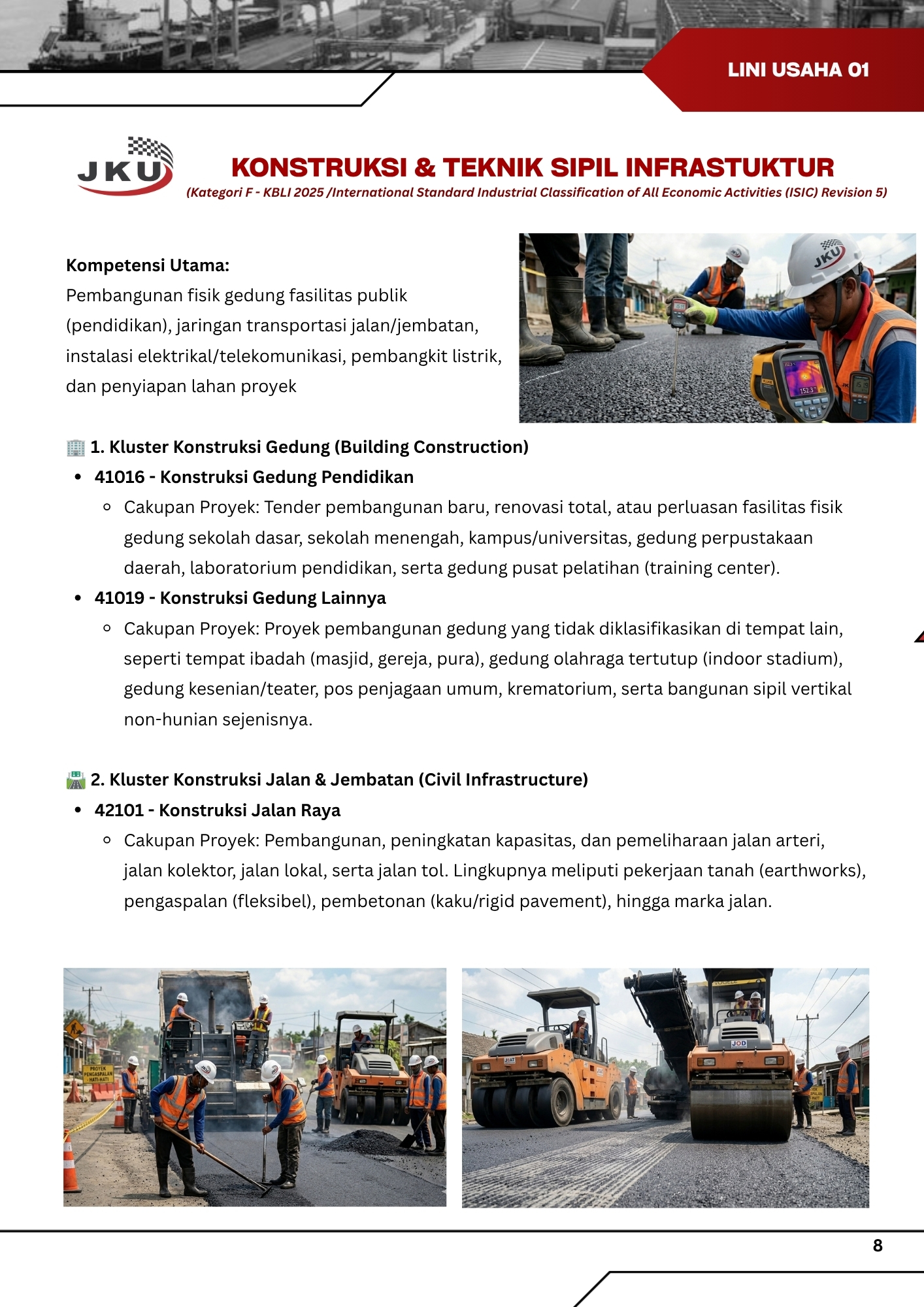 Konstruksi & Teknik Sipil Infrastruktur PT Jagur Karya Utama