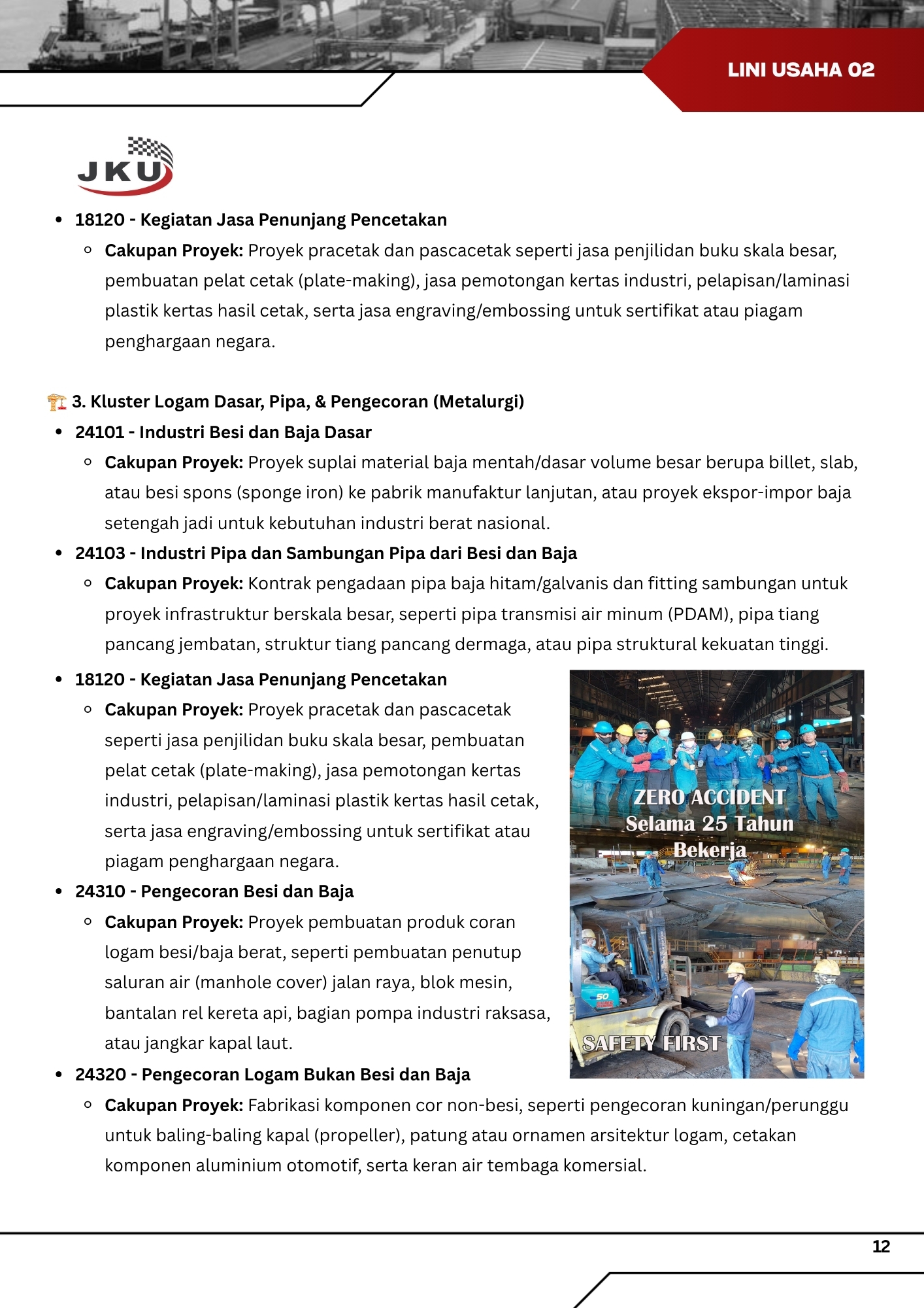 Industri Pengolahan & manufaktur PT Jagur Karya Utama_2