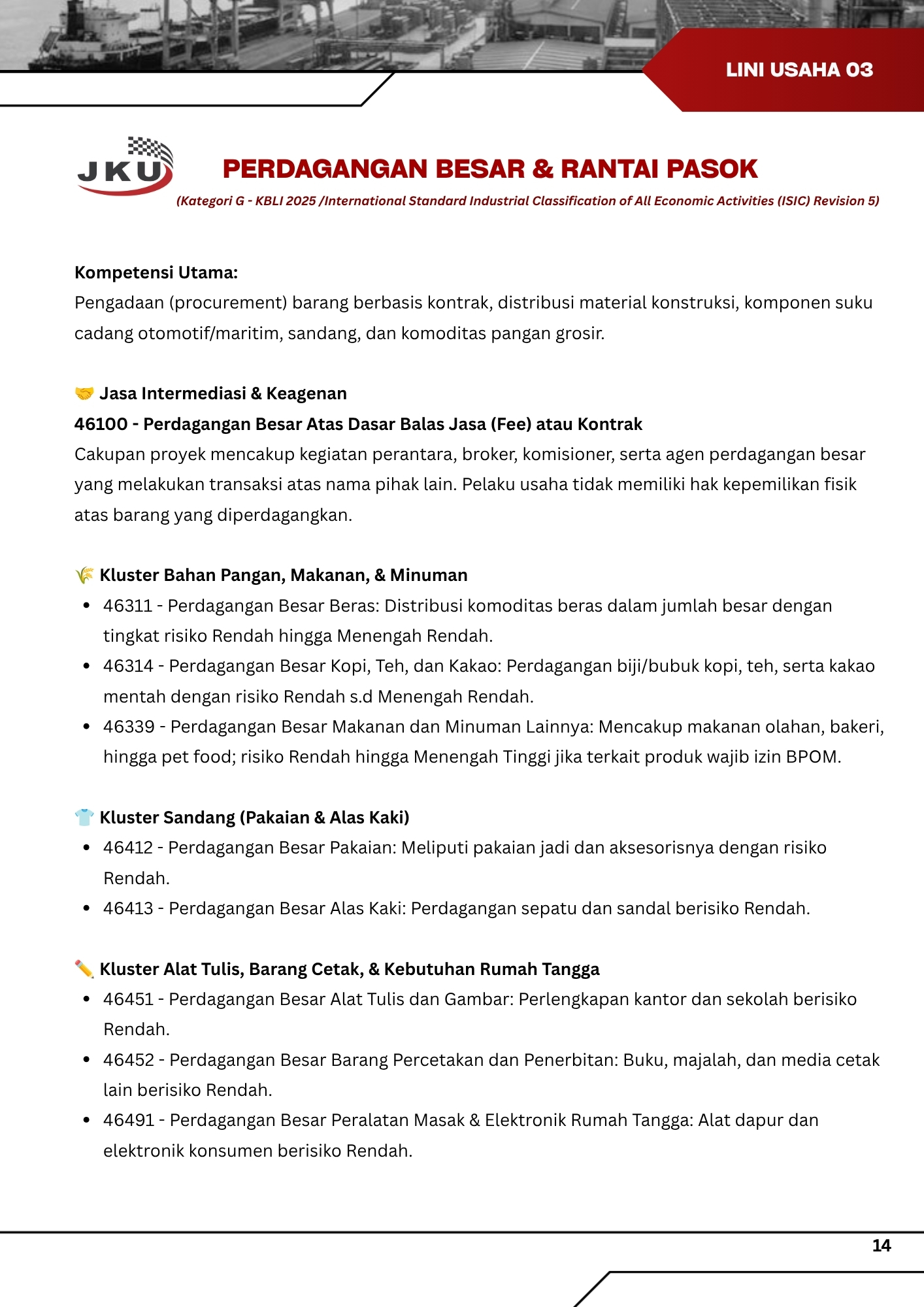 Perdagangan Besar & Rantai Pasok PT Jagur Karya Utama